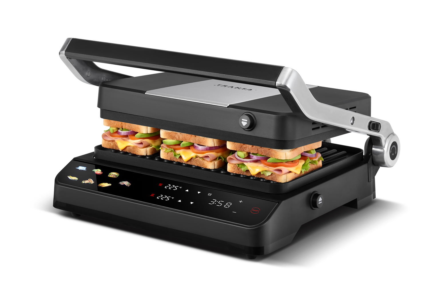 4 stopnie wysmażenia steka w grillu elektrycznym DualPlate Pro Transa Electronics